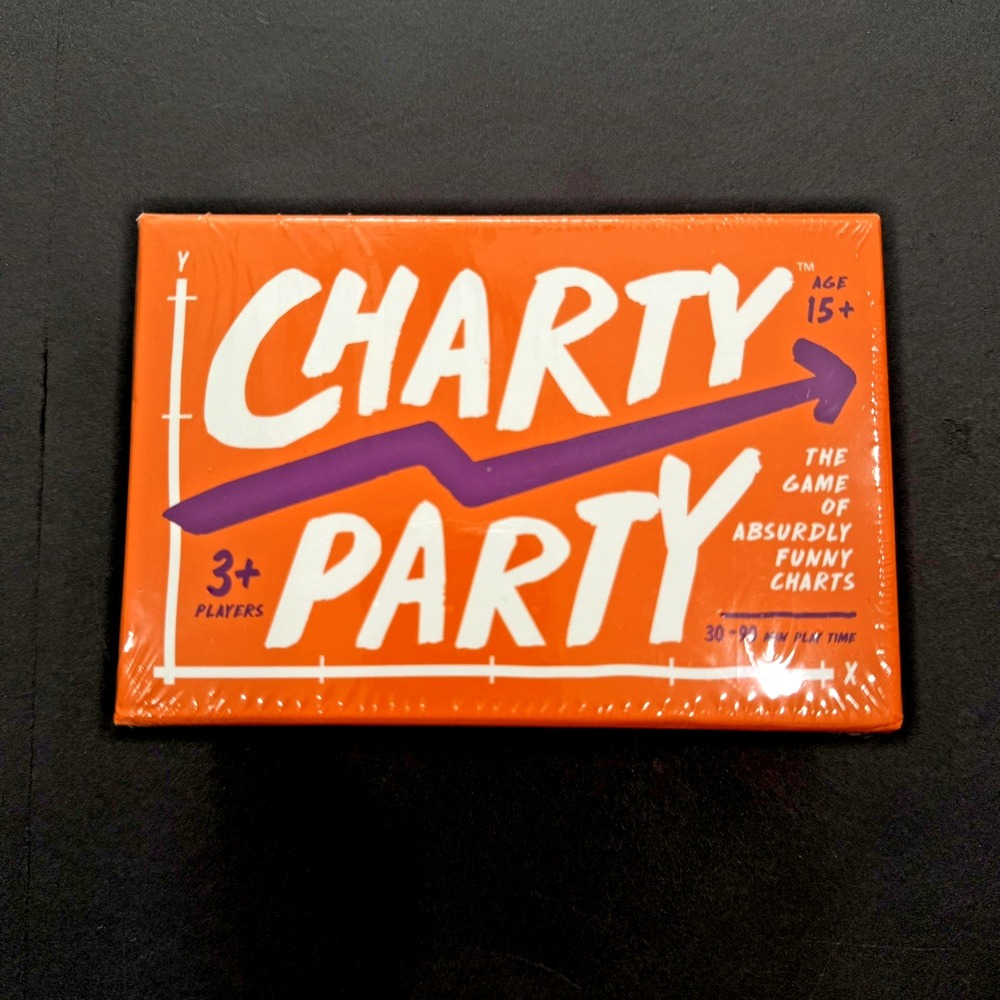 New Charty Party Funny Fun Card Chart Word Game Night Gift Box Sealed Adult 15+